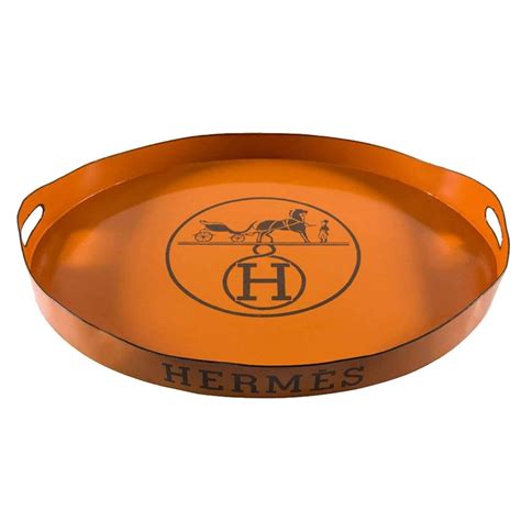 hermes orange metal tray|hermes sellier tray.